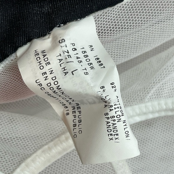 Vintage deadstock no boundaries size large white mesh pants swim cover - Picture 4 of 7